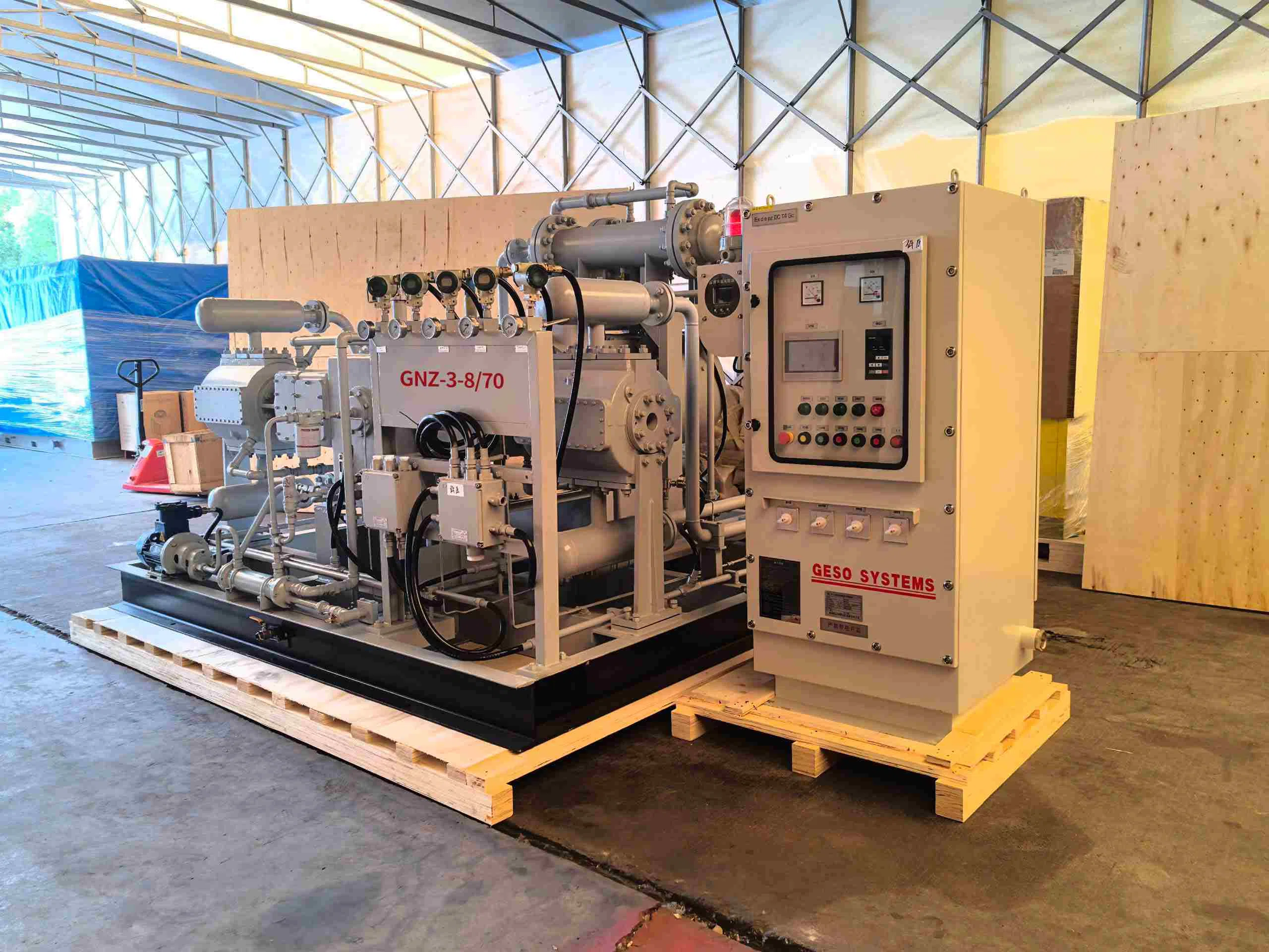 GNZ-3-8/70 Nitrogen Booster Compressor Mogħti għal Proġett ta' Tħaffir Offshore fl-Indja